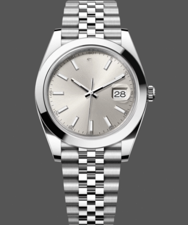 Replica Watch 6300 0004 Silver Stick DIal  Case Domed Bezel