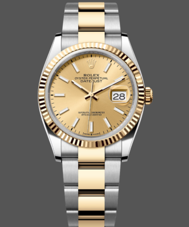 745682133 Champagne Index Dial 36MM Unisex Replica Watch