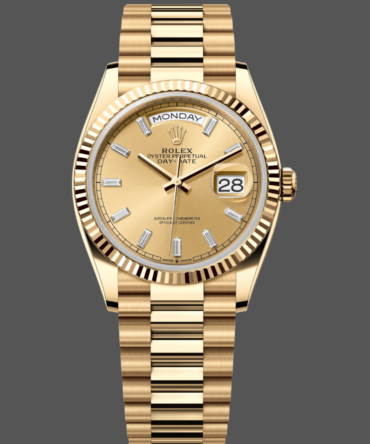 Replica Rolex Day Date 36 Champagne Dial Yellow Gold Bracelet 128238 0132