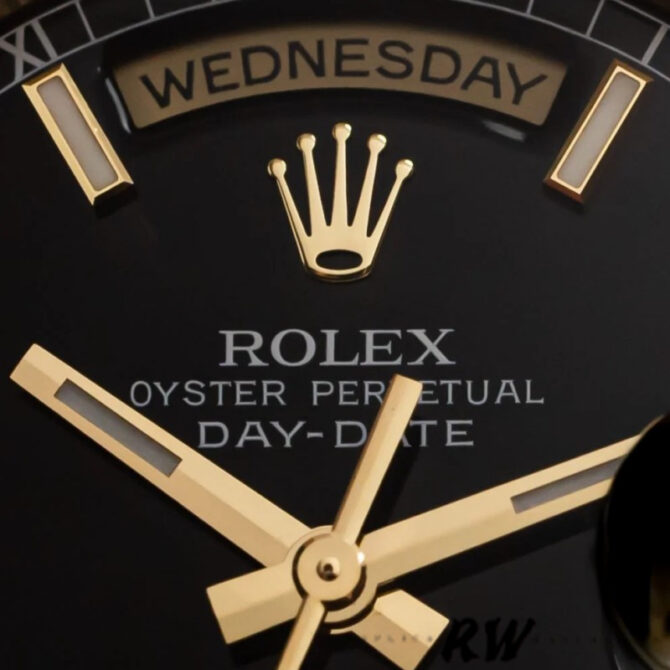 Replica Rolex Day-Date 118238 Roman Numeral Pyramid Ivory Dial 36mm Unisex Watch