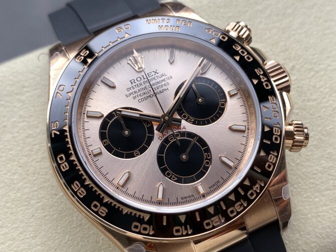 Rolex Cosmograph Daytona 116515LN Black Pink Dial 40mm Mens Replica Watch