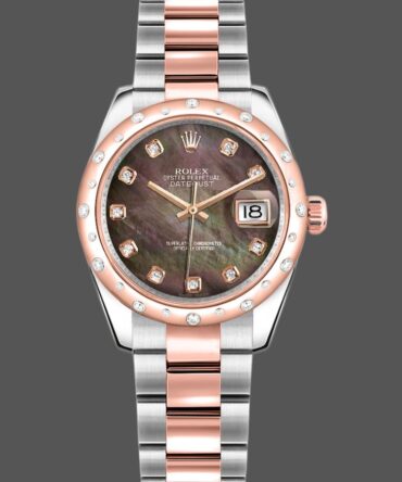 369341 Black MOP Diamond Dial 31MM Lady Replica Watch