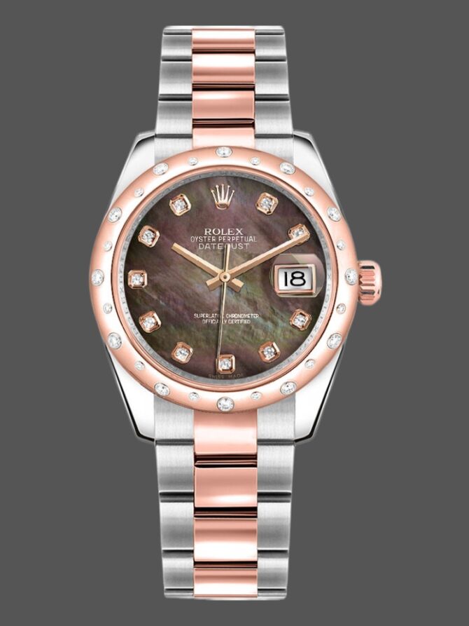 369341 Black MOP Diamond Dial 31MM Lady Replica Watch