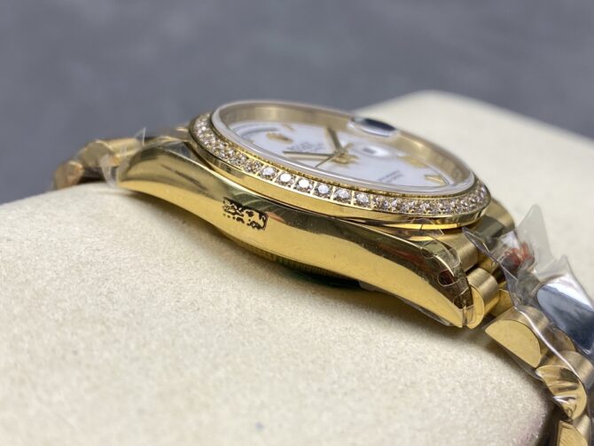 Replica Rolex Day Date 36 Yellow Gold m128348rbr 0064 White Dial