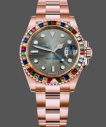 Rolex Yacht-Master 116695 Everose Gold Grey Dial 40MM Mens Replica Watch