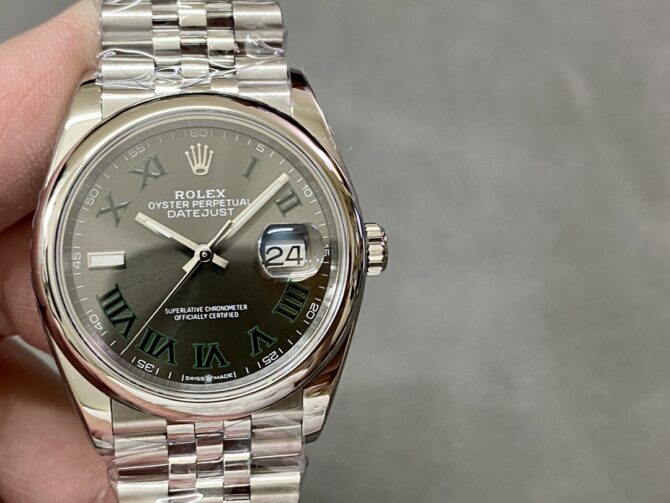 18544300 0017 Grey Wimbledon dial Stainless Steel 36MM Unisex Replica Watch