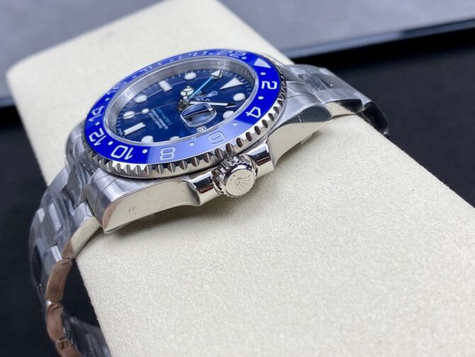 Rolex GMT Master II 126710 "Wildman" 904L SS Blue Dial on SS Oyster Bracelet