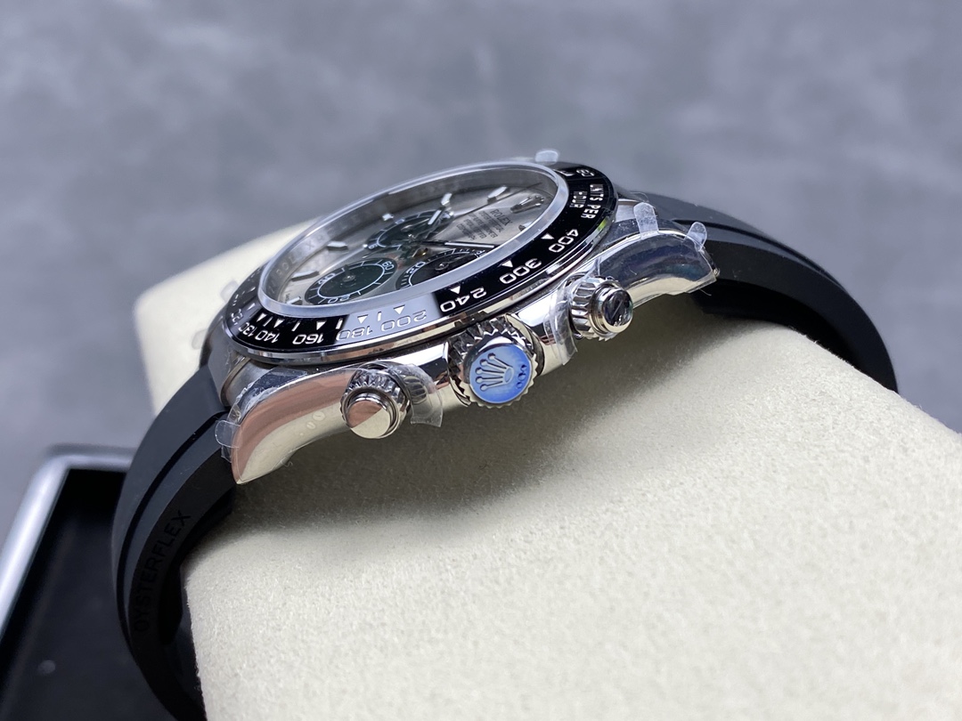 Rolex Daytona 126519LN 0006 40mm Silver Ghost Dial White Gold Oysterflex