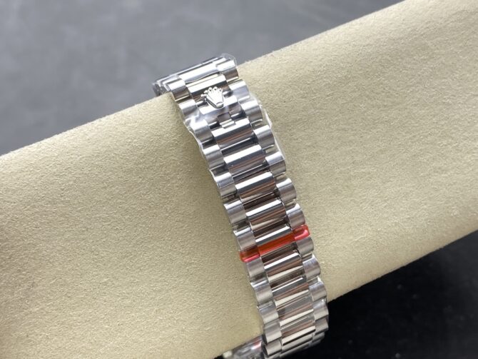 Replica Rolex Day Date 36mm White Gold 128349RBR 0006 Pave Rainbow