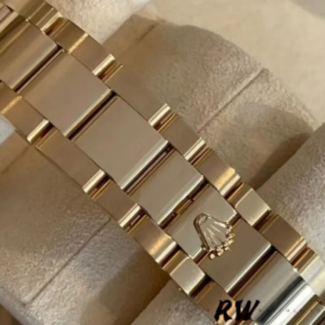 Replica Rolex Day-Date 118388 Yellow Gold Green Index Dial 36MM Unisex Watch