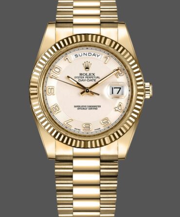 Replica Rolex Day-Date 218238 Ivory Dial Yellow Gold 41MM Mens Watch