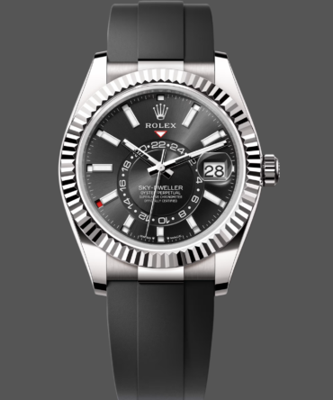 Rolex Sky Dweller 42 White Gold Black Dial M336239 0002 Men's Watch