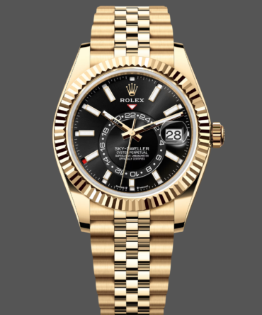 Rolex Sky Dweller 42mm18 kt Yellow Gold Black Dial m336938 0005