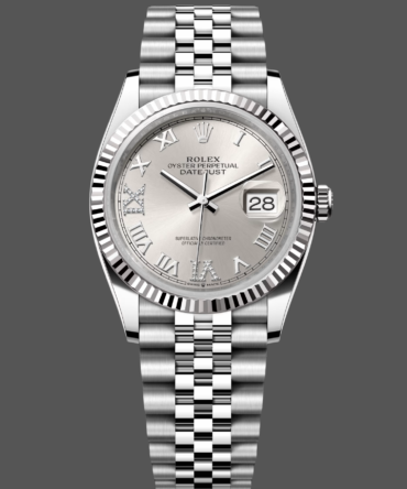 7410029 Silver Diamond Roman Dial 36MM Women's Watch