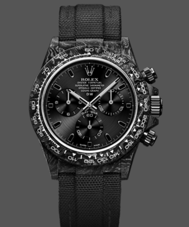 Rolex Daytona DIW Black Carbon Case Black Dial Nylon Strap 40mm Limited Edition