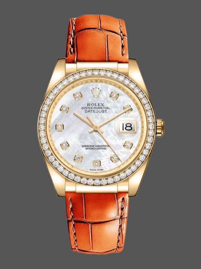 014188 Mother of Pearl Diamond 36mm Unisex Replica Watch