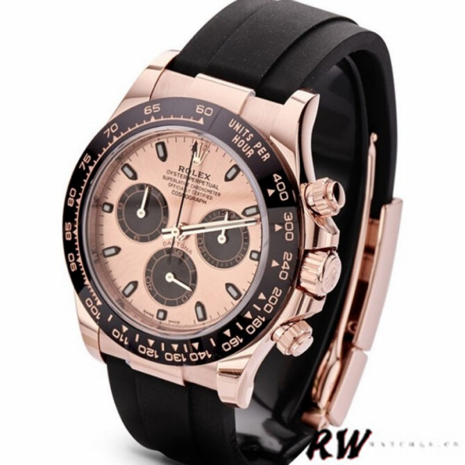 Rolex Cosmograph Daytona 116515LN Black Pink Dial 40mm Mens Replica Watch