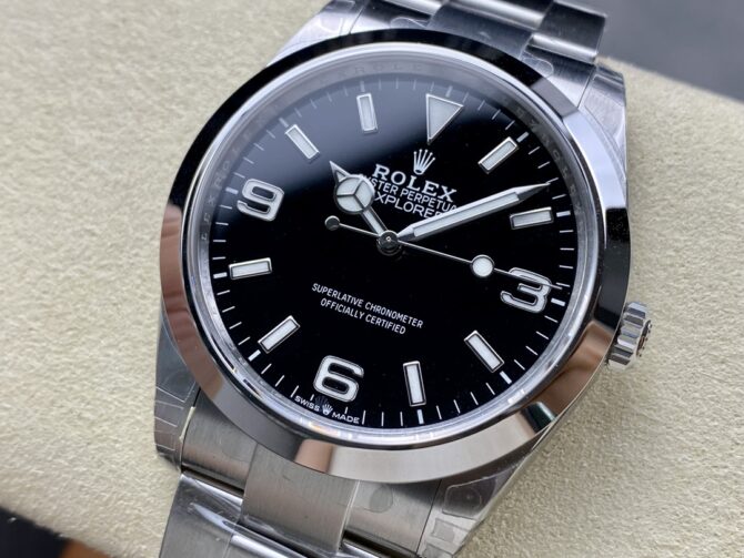 Rolex Explorer 124270 0001 Black Dial Stainless Steel 36MM