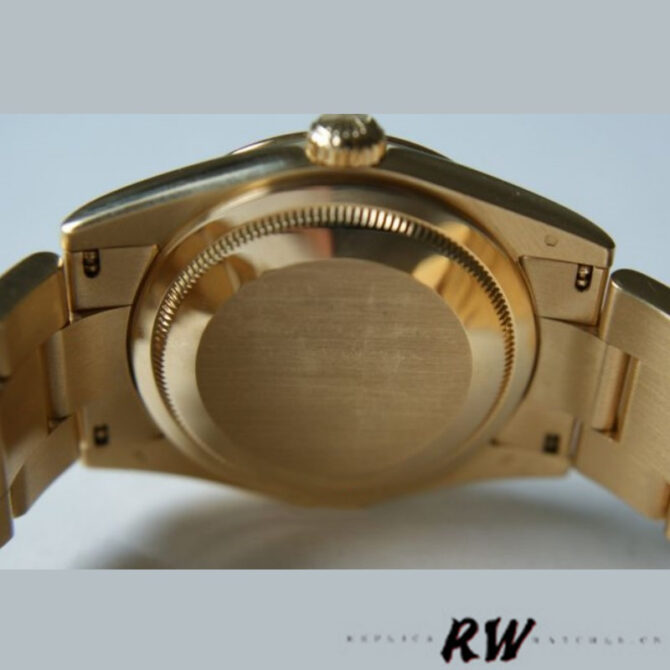 Replica Rolex Day-Date 118209 Black dial white gold 36mm Unisex Watch