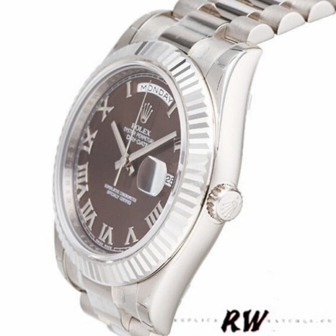 Replica Rolex Day-Date 118239 Chocolate Brown Dial 36mm Unisex Watch