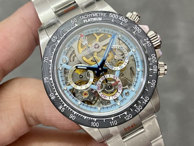 Daytona Daytona Artisans De Geneve Carbon Fiber Bezel Colorful Skeleton Dial 116500LN