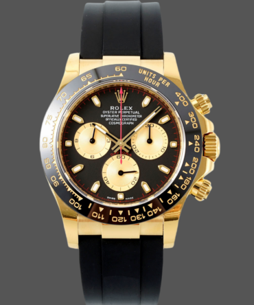 Rolex Daytona 116518LN Black Dial Rubber strap 40mm Mens Replica Watch
