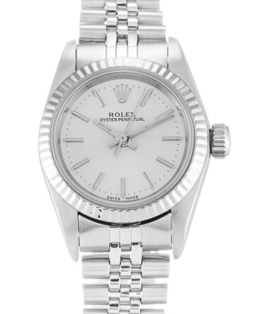Replica Rolex Oyster Perpetual Lady 24mm Silver Dial 67194