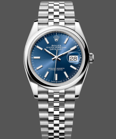65189310 Blue Index Dial Jubilee Stainless Steel 36MM Unisex Replica Watch