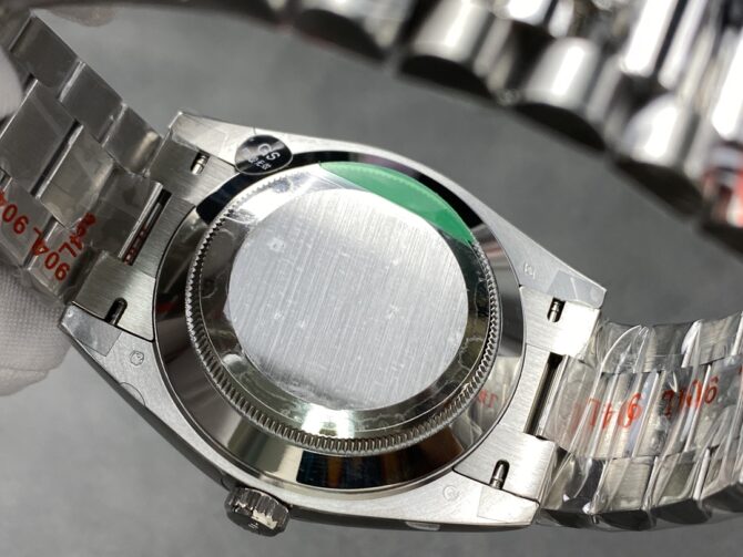 Replica Rolex Day Date 40 Platinum Olive Green Dial Diamond Bezel M228396TBR 0020 Watch