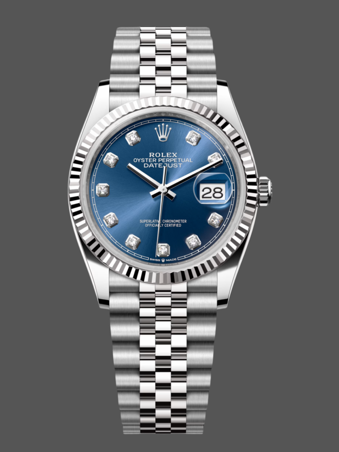 7412544 Blue Diamond Dial 36MM Unisex Replica Watch