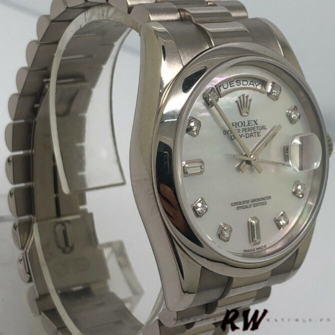 Replica Rolex Day-Date 118209 Black dial 36mm Unisex Watch