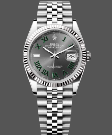 158434 Slate Grey Wimbledon Dial 36MM Unisex Replica Watch
