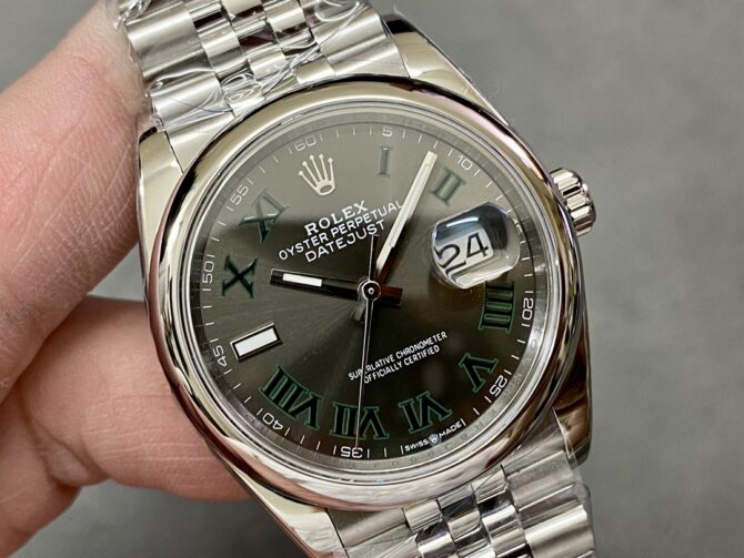 18544300 0017 Grey Wimbledon dial Stainless Steel 36MM Unisex Replica Watch