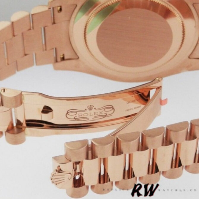 Replica Rolex Day-Date 118235 Rose Champagne Roman Dial 36mm Unisex Watch