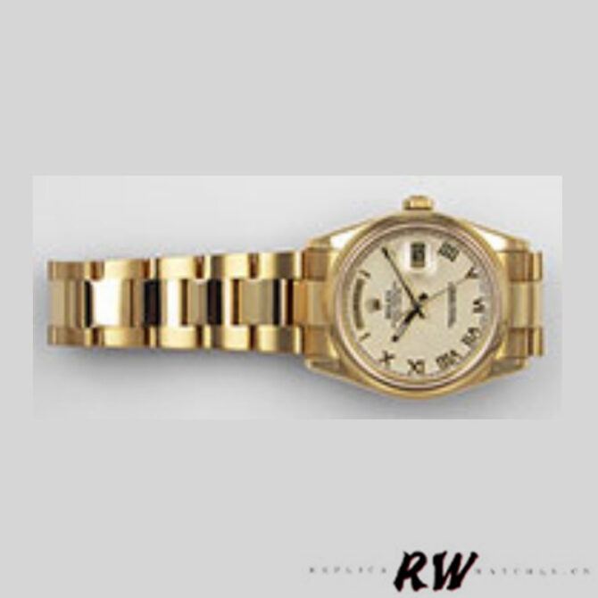 Replica Rolex Day Date 118206 Platinum Ice Blue dial 36mm Unisex Watch