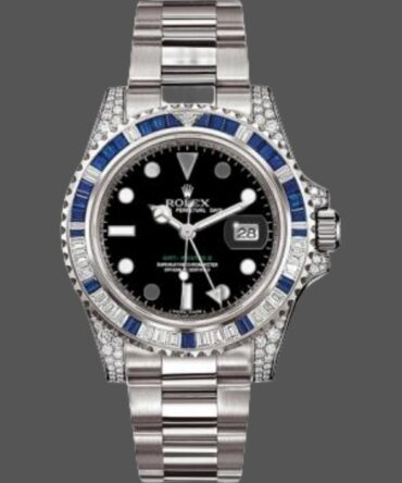 Rolex GMT Master II 116759SA Black Dial White Gold 40mm Mens Replica Watch