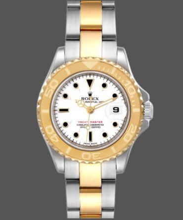 Rolex Yacht-Master 169623 Steel Yellow Gold White Dial 29MM Lady Replica Watch