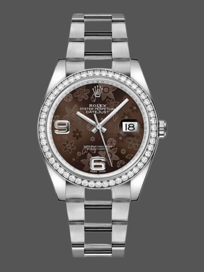 Replica Watch 116244 Bronze Floral Arabic