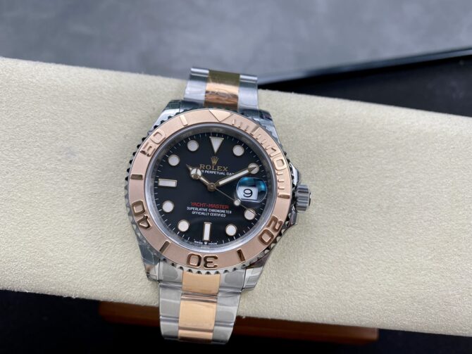 Rolex Yacht-Master 126621 EverRose Gold Black Dial 40MM Mens Replica Watch