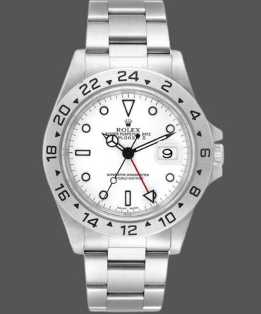 Rolex Explorer II 16570 Stainless Steel White Dial 40MM Mens Replica Watch