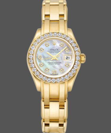 Rolex Pearlmaster 80298 White MOP Dial 29MM Lady Replica Watch