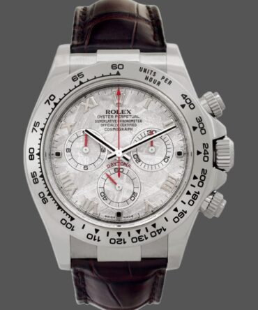 Rolex Daytona 116519 Brown Leather strap Meteorite Dial 40mm Mens Replica Watch