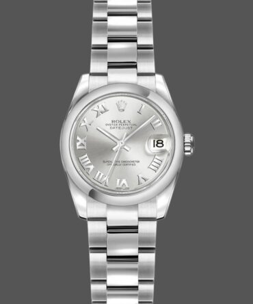 574659160 Oyster Bracelet Silver Roman Dial 26MM Lady Replica Watch