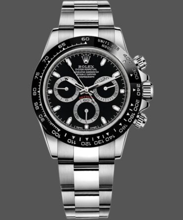 Rolex Cosmograph Daytona 116500LN Ceramic Bezel Black Dial 40mm Mens Replica Watch