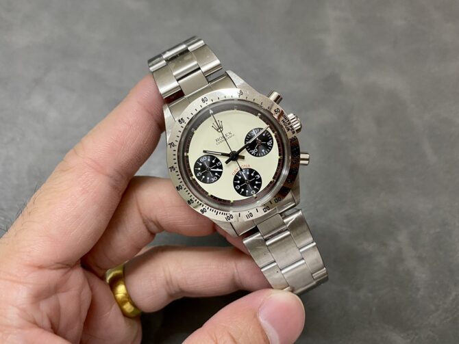 Rolex Daytona 6239 Stainless Steel White & Black Dial Vintage Men's Watch