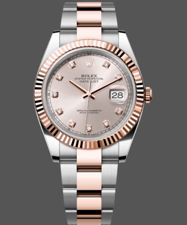 Rolex Datejust 126331 0007 Sundust Diamond Oyster 41mm Steel and Everose Gold Watch
