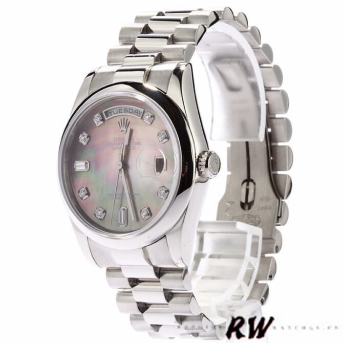 Replica Rolex Day-Date 118209 Black dial 36mm Unisex Watch