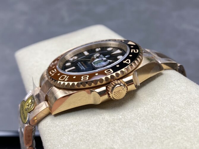 Rolex GMT-Master II 126715CHNR Black Dial Everose case 40MM Mens Replica Watch