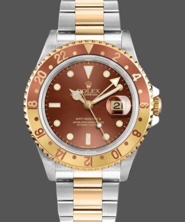 Rolex GMT-Master II 16713 White Gold Chocolate Dial 40mm Mens Replica Watch
