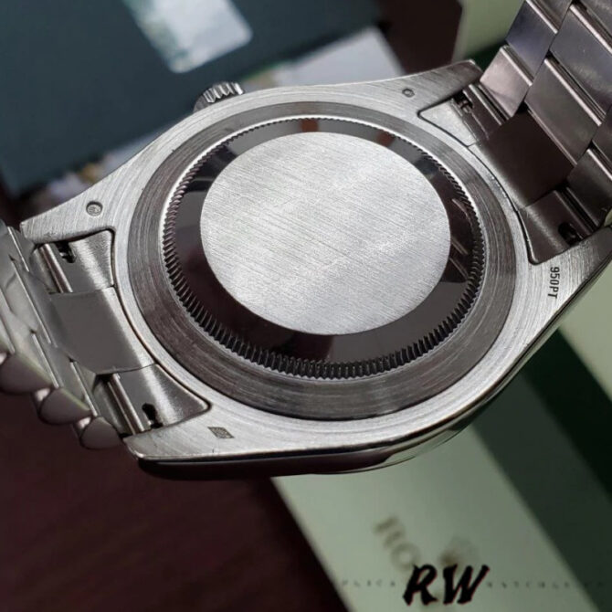 Replica Rolex Day-Date 218206 Concentric Circle Ice Blue Dial Platinum 41MM Mens Watch